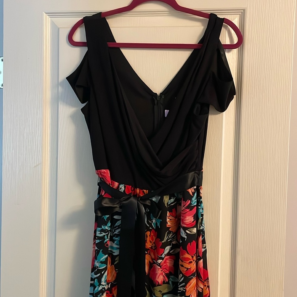 Black top maxi dress for wedding